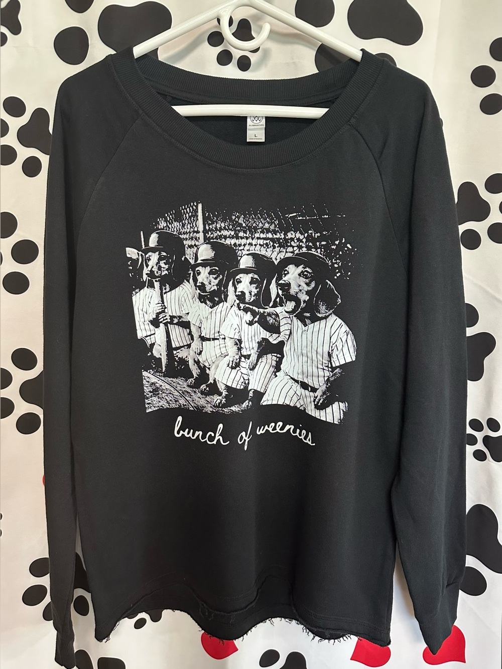 Dog Graphic Crewneck Sweatshirt - NIP